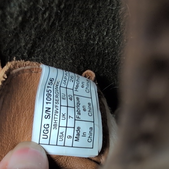 UGG Heather lace up bootie boots women's size 9 EU 40 - Picture 16 of 16